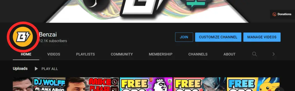 YouTube channel profile image